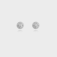 925 ROUND STUD EARRINGS