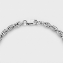 6MM ICED ROPE CHAIN - 925