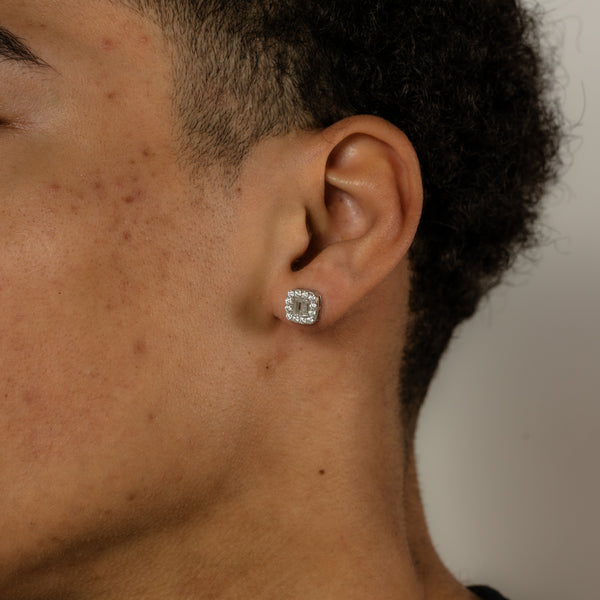 YCIENO MOISSANITE SQUARE CUT STUDS